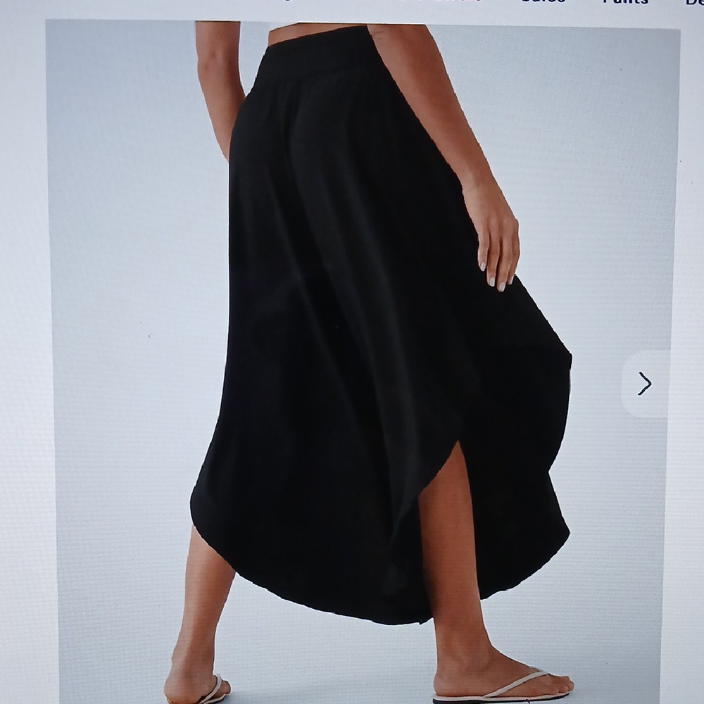 41H Breezeful High Waisted Back Waistband Wide Leg Quick Dry Pants